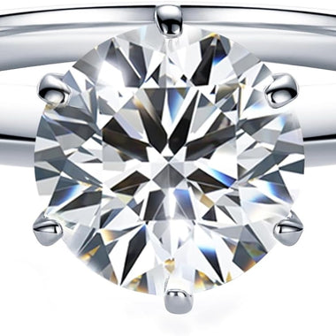 Round Lab Diamond Solitaire Ring - Knife Edge - Infinite Gems Limited