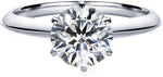 Round Lab Diamond Solitaire Ring - Knife Edge - Infinite Gems Limited