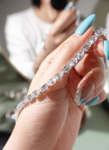 Multi-Shape Lab Diamond Tennis Bracelet - Infinite Gems Limited