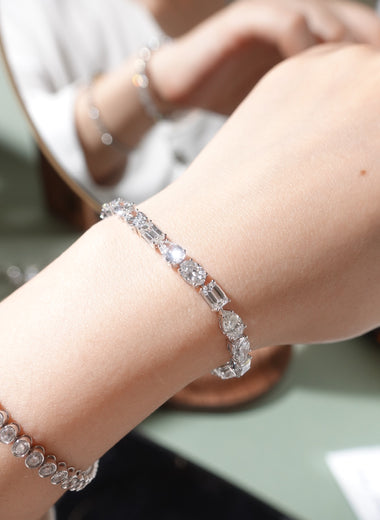 Multi-Shape Lab Diamond Tennis Bracelet - Infinite Gems Limited