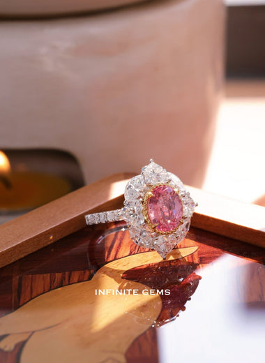 Padparadschan Sapp Ring Pendant - Infinite Gems Limited