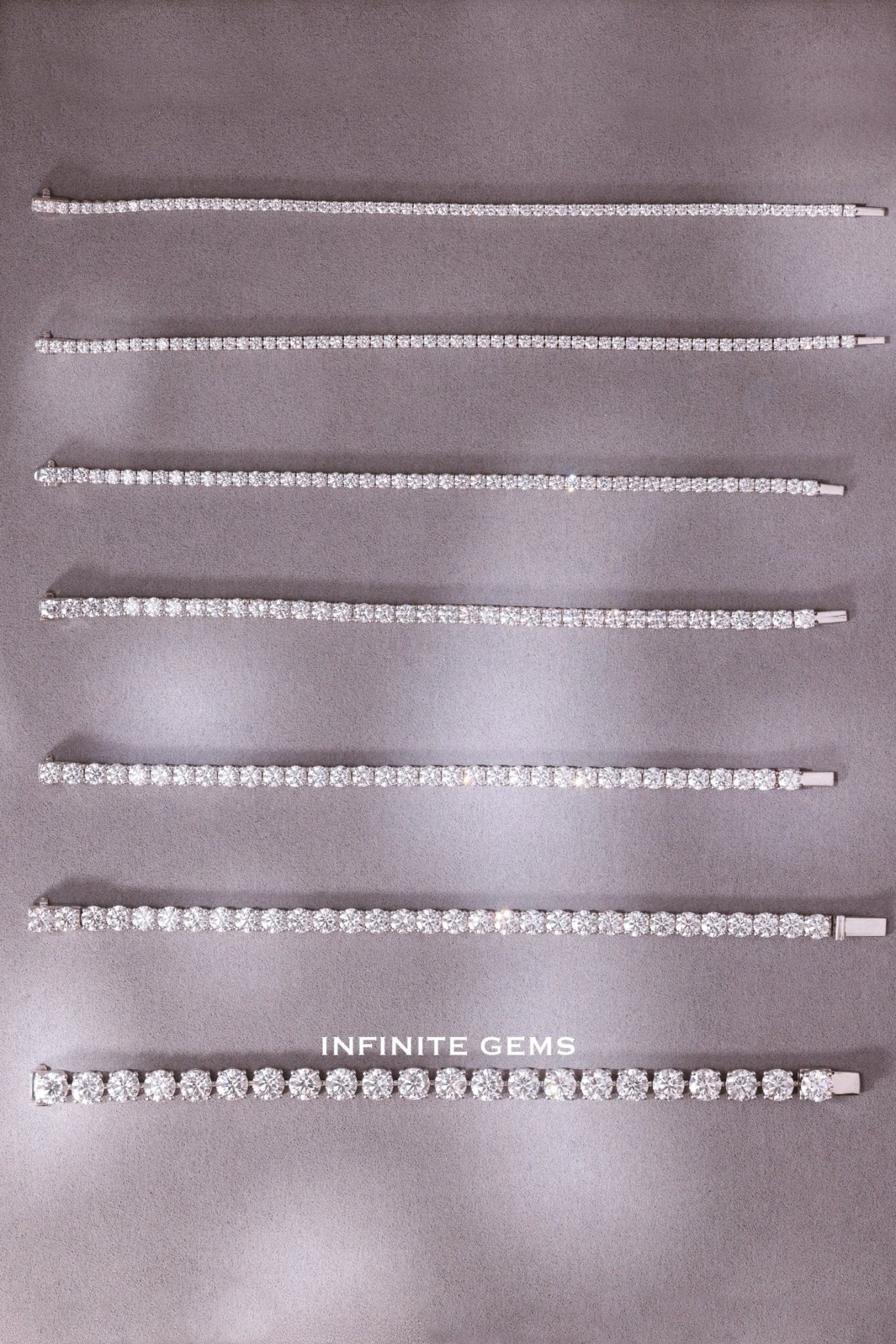Classic four-prong lab-grown diamond tennis bracelet — UAE price guide — Infinite Gems