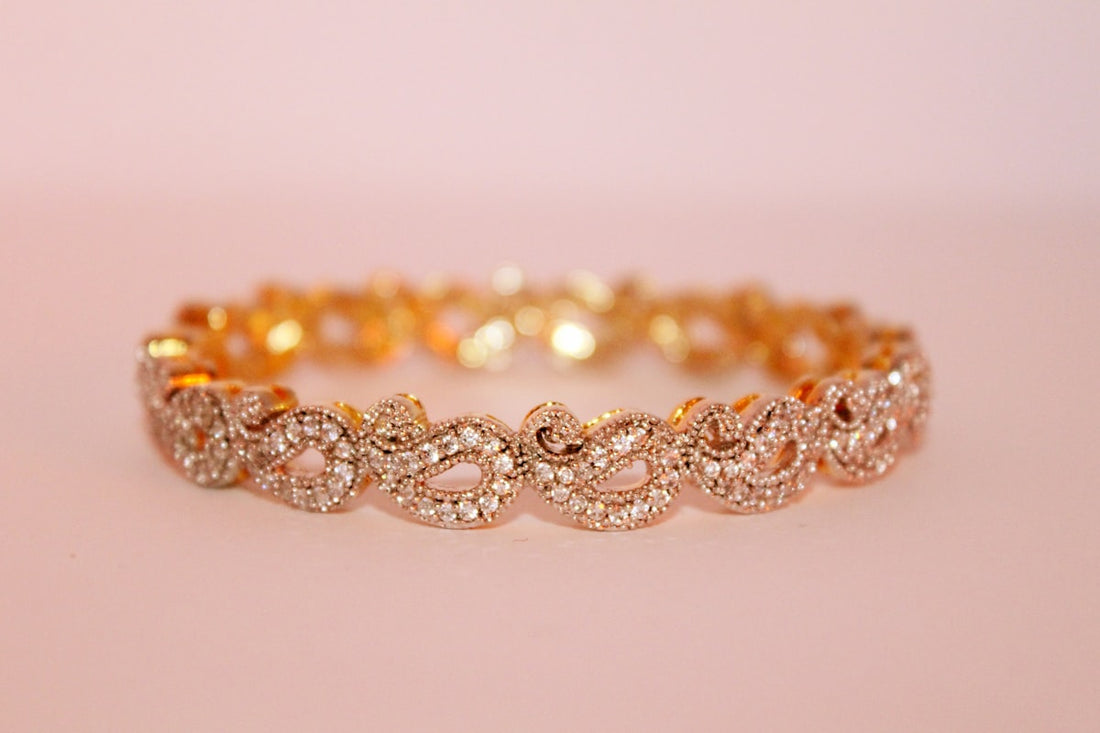 Lab diamond tennis bracelet white gold - Infinite Gems Limited