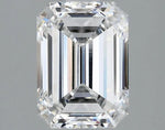 2.12ct Emerald Lab Grown Diamond (Colour E, Clarity VVS2, IGI Certified)