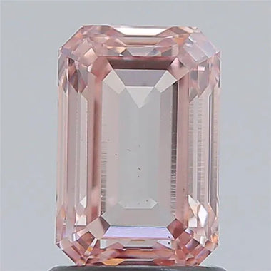 1.50ct Emerald Lab Grown Diamond (Colour Fancy Brownish Pink, Clarity VS2, IGI Certified)
