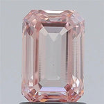 1.50ct Emerald Lab Grown Diamond (Colour Fancy Brownish Pink, Clarity VS2, IGI Certified)