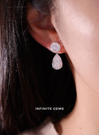 3 Way Detachable Drop Earrings - Infinite Gems Limited