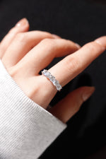 Round Lab Diamond Five-Stone Half Eternity Ring
