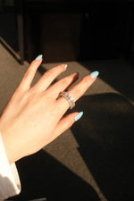 Emerald Shape Eternity Ring - Full Eternity Basket Setting - Infinite Gems Limited