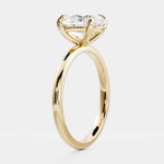 Oval Lab Diamond Solitaire Ring - High Setting - Infinite Gems Limited