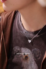 Heart Shape Lab Diamond Pendant Necklace