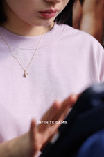 Pear Shape Lab Diamond Pendant Necklace
