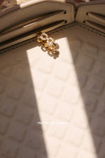 Lab Diamond Chain Link Pinky Ring - Pavé Setting