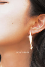 Inside-Out Lab Diamond Pavé Hoop Earrings