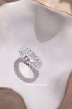 Oval Cut Lab Grown Diamond Eternity Band - Full Eternity Basket Setting