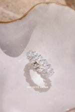 Pear Cut Lab Grown Diamond Eternity Band - Full Eternity Setting