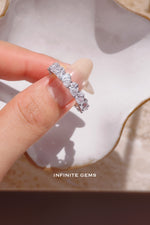 Pear Cut Lab Grown Diamond Eternity Band - Full Eternity Setting