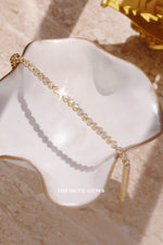 Round Lab Diamond Tennis Bracelet - Bezel Setting