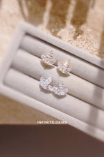 Marquise Cluster Lab Grown Diamond Stud Earrings