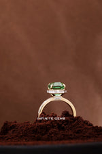Mint Green Tourmaline Ring