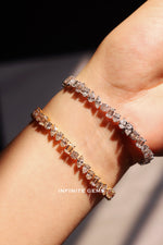 Slant Fancy Shape Lab Diamond Tennis Bracelet