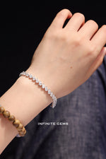 Pear Shape Lab Diamond Tennis Bracelet