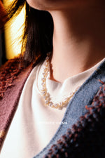 Multi-Shape Lab Diamond Half Tennis Necklace
