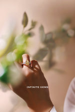 Fancy Yellow Pear Shape Ring - Three Stone Classic Setting - Infinite Gems Limited