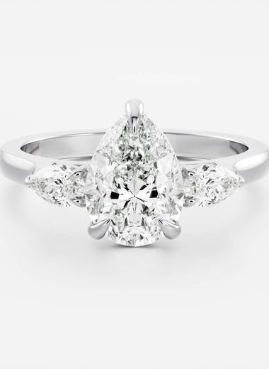 Pear Lab Diamond Trilogy Ring - Pear Diamond - Infinite Gems Limited