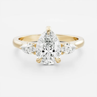 Pear Lab Diamond Trilogy Ring - Pear Diamond - Infinite Gems Limited