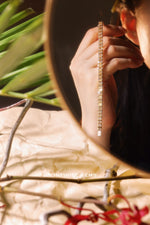 Emerald Cut Lab Grown Diamond Bezel Tennis Bracelet - Infinite Gems Limited