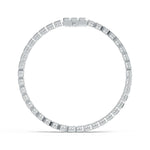 Emerald Cut Lab Grown Diamond Bezel Tennis Bracelet - Infinite Gems Limited