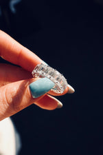 Emerald Shape Eternity Ring - Full Eternity Basket Setting - Infinite Gems Limited