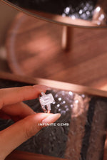 Emerald Shape Ring - Tapered Baguette 3 Stone Setting - Infinite Gems Limited