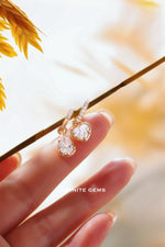Heart Shape Drop Earrings ( wihtout Huggies ) - Infinite Gems Limited