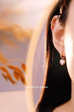 Heart Shape Drop Earrings ( wihtout Huggies ) - Infinite Gems Limited