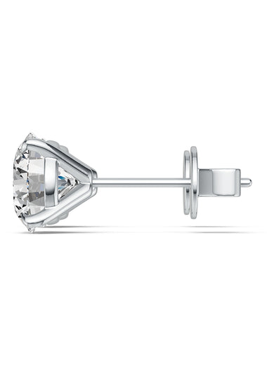 Round Shape Stud Earrings - 4 Prongs Martini Setting - Infinite Gems Limited