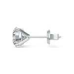 Round Shape Stud Earrings - 4 Prongs Martini Setting - Infinite Gems Limited