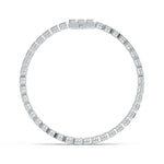 Emerald Cut Lab Grown Diamond Bezel Tennis Bracelet - Infinite Gems Limited