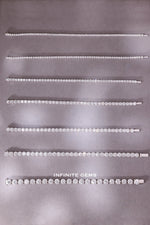 Lab Grown Diamond Round Shape Classic Four Prongs Tennis Bracelet - Infinite Gems Limited