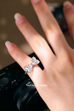 Ladies Bowtie Heart Shape Ring - Infinite Gems Limited