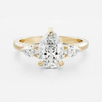 Pear Lab Diamond Trilogy Ring - Pear Diamond - Infinite Gems Limited