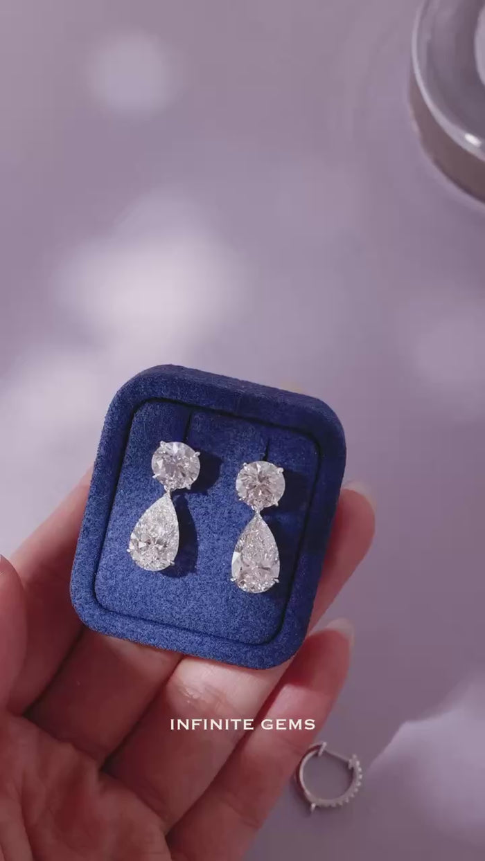 3 Way Detachable Drop Earrings