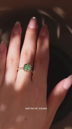 Mint Green Tourmaline Ring