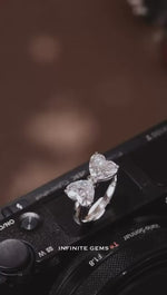Ladies Bowtie Heart Shape Ring