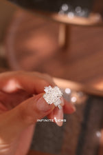 Radiant Shape Ring - Radiant 3 Stone Setting - Infinite Gems Limited