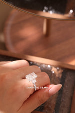 Radiant Shape Ring - Radiant 3 Stone Setting - Infinite Gems Limited
