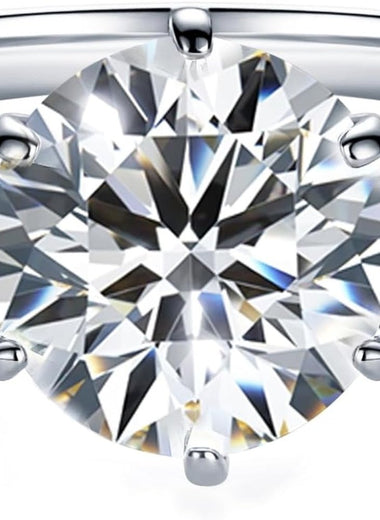 Round Lab Diamond Solitaire Ring - Knife Edge - Infinite Gems Limited