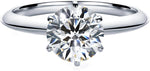 Round Lab Diamond Solitaire Ring - Knife Edge - Infinite Gems Limited