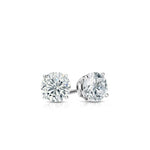 Round Lab Diamond Stud Earrings - 4 Prongs - Infinite Gems Limited